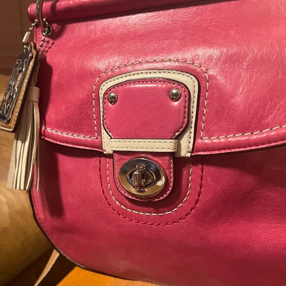 COACH Willis Leather Bag in Pink Colorblock w/ LTD. Edition Legacy Lining 19031 - Picture 5 of 16
